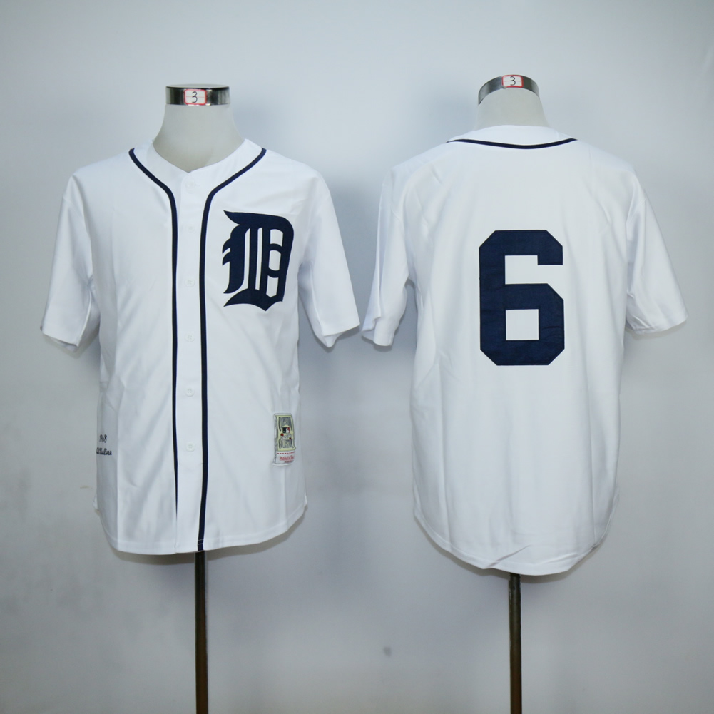 Men Detroit Tigers #6 Kaline White MLB Jerseys